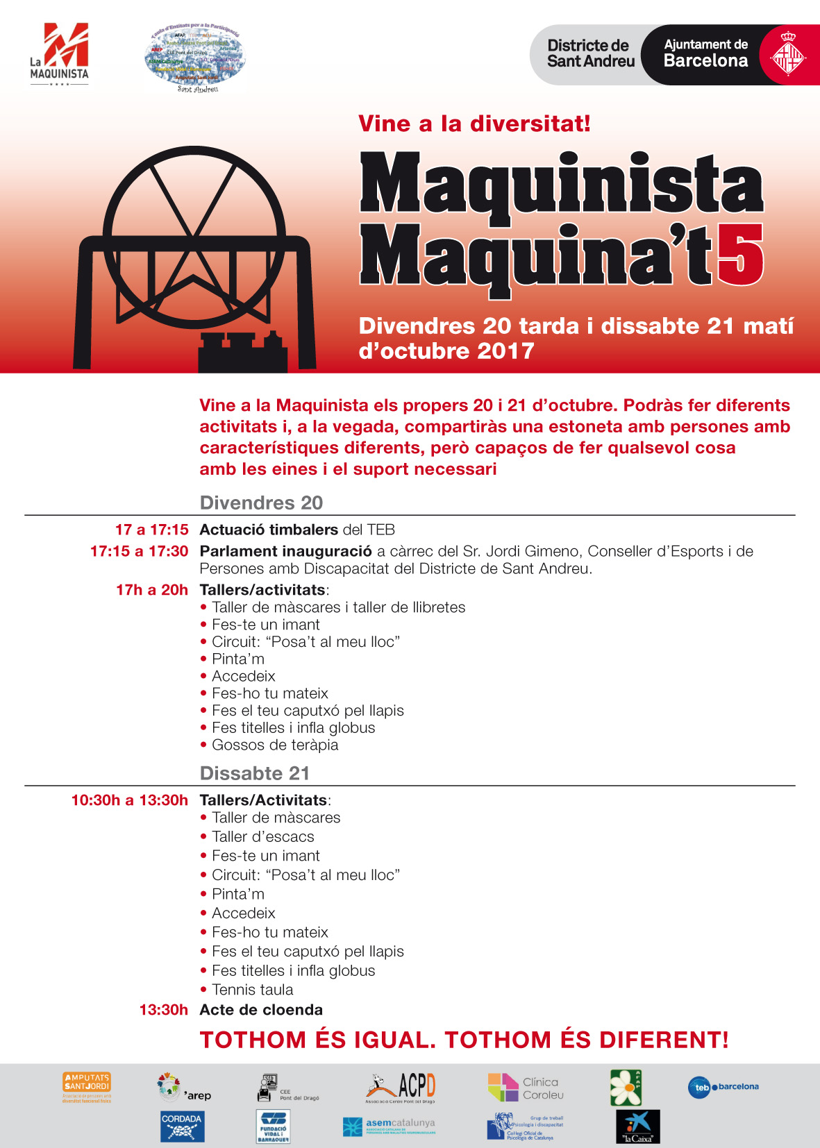 Cartell amb el programa