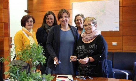 Moment d'entrega de claus